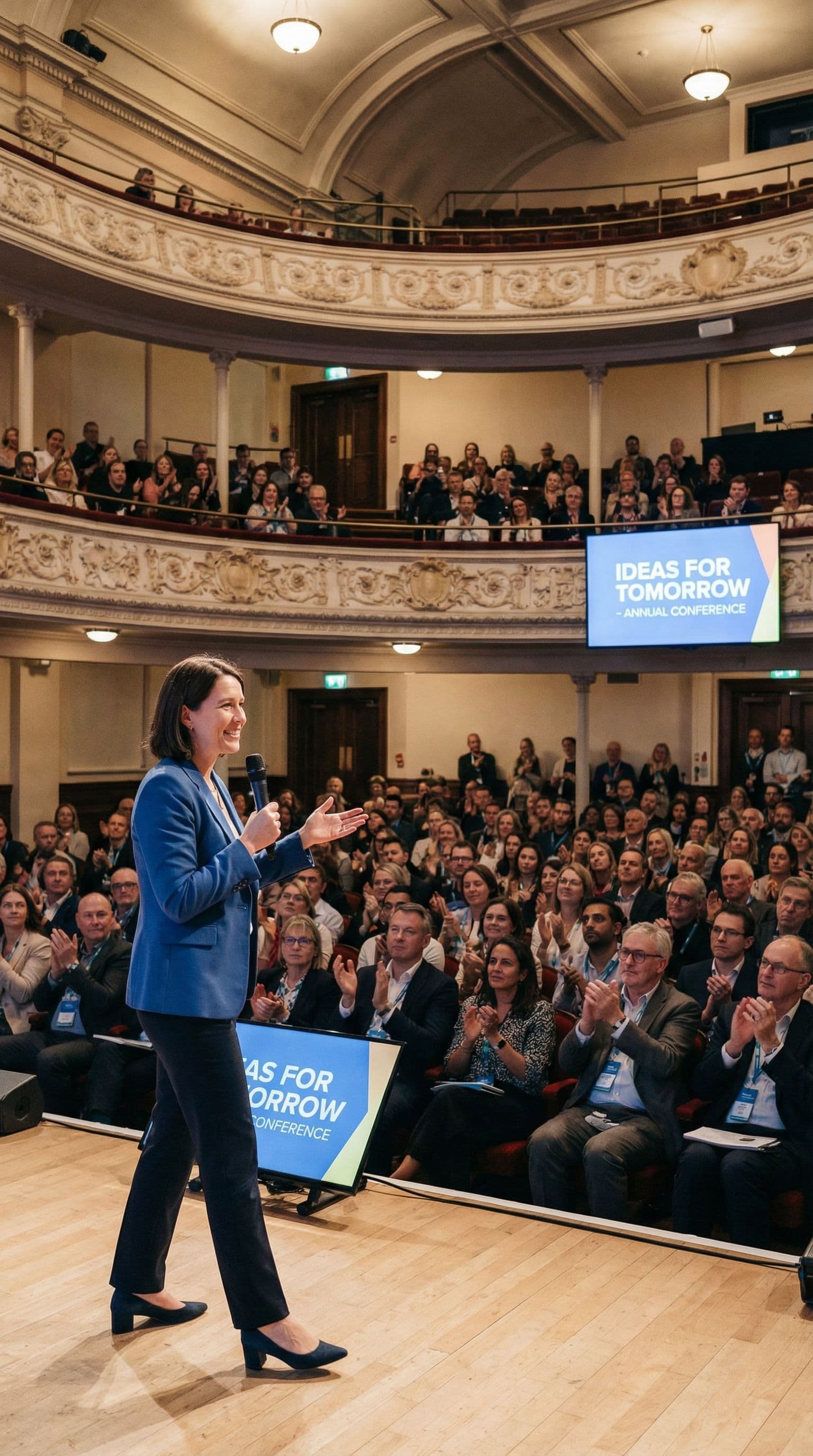 Woman giving a presentation